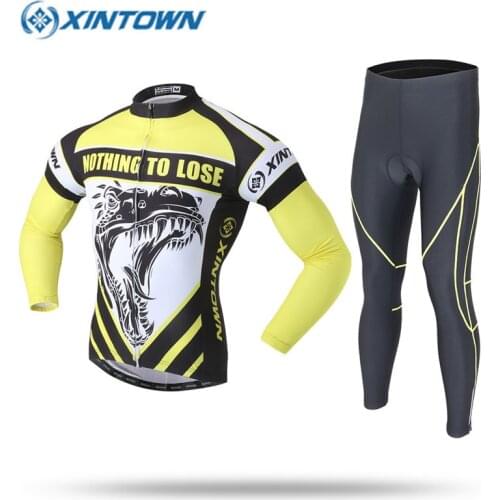 14 Style Pro Long Sleeve Cycling Jersey Sets Sportswear Breathable 3D Padded Mountain Bicycle Bike Apparel Cycling Clothing