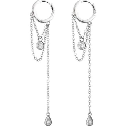 Creative Earrings Simple Atmosphere Long Chain Ear Line Long Tassel Earrings Chain Earrings Female Jewelry