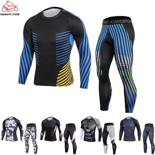 Summer Motorcycle Jacket Quick Dry Motorcycle Suit Running T-shirt Set Breathable Tight Long Tops & Pants S-3XL For Men Women