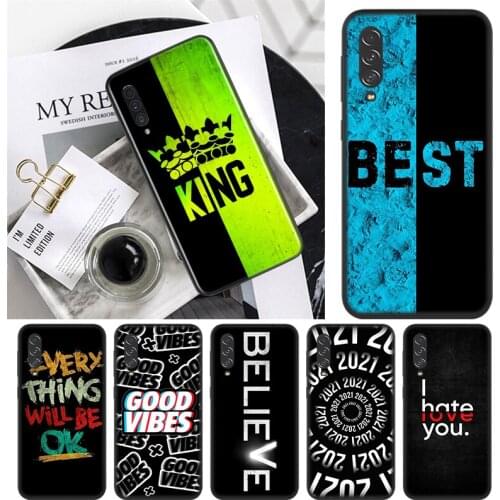 BEST Text Sentence For Samsung Galaxy A90 A80 A70S A60 A50S A50 A40 A40S A30 A30S A20E A20S A10S A10 A2 Phone Case