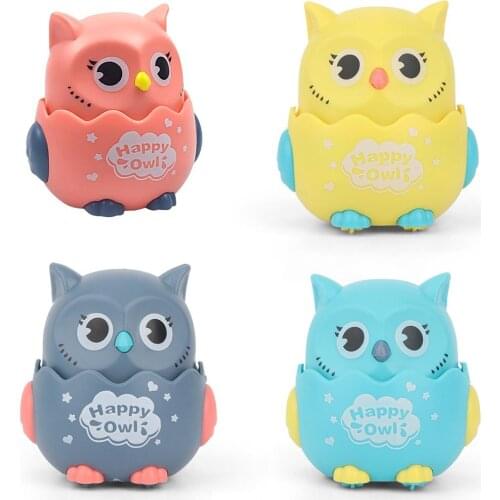 New Funny Owl Inertial Car Classic Wind Up Toys Baby Boy Girl Pull Back Toys Kindergarten Kids Christmas Gifts Inertial Toy Car