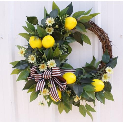 New Christmas Decoration Wreath Handmade Simulation Christmas Wreath Door Hanging Window Props Arrangement Decoration
