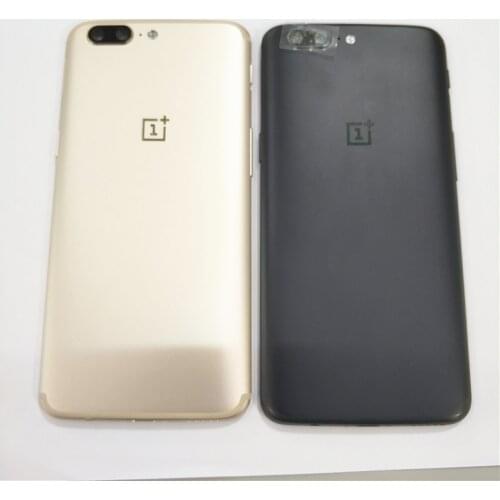 Original Metal Battery Cover For Oneplus 5 A5000 Rear Housing Back Case With Camera Lens+SIM Card Tray+Side buttons