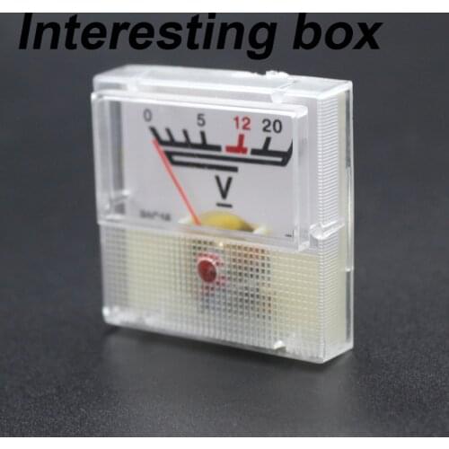 12V instrument voltmeter module DIY electronic production panel electronic component voltage detection test tool