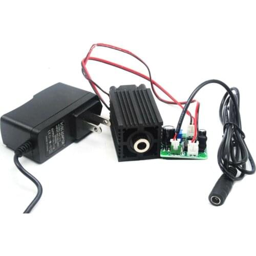 Adjustable 650nm 200mW Red Laser Diode Module Dot Line Cross 12V Long Time Working with Cooling Fan