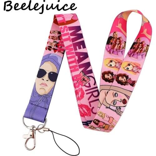 Mean Girls Neck Strap Lanyards ID badge card holder keychain Mobile Phone Strap Gift Ribbon webbing necklace Decorations Gifts