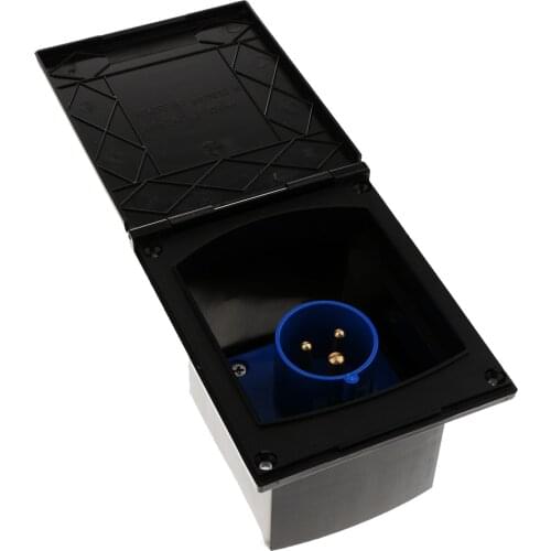 RV Motorhome 220-240V 16A External Flush Hook Up Waterproof 3Pin Plug RV Motorhome 16A Plug Socket Waterproof Plug Socket