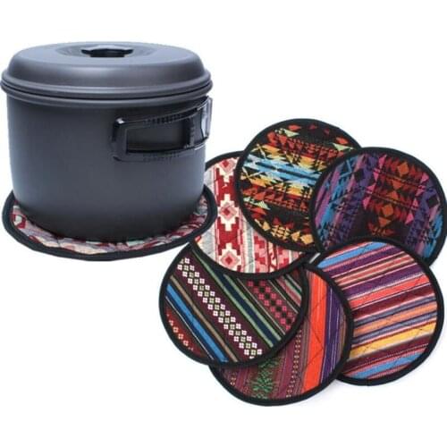 Fabric coaster kitchen christmas placemat table mat decorations for home cup drink mug tea coffee cloth pad drink F20173568