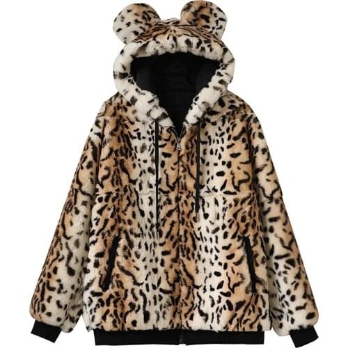 Zero fish Rex knitted Genuine Rabbit fur coat women fashion long rabbit fur jacket Outwear winter fur coat with Hood Leopard