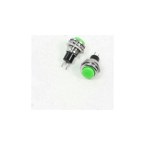 2 Pin SPST OFF NO 10mm Momentary Push Button Switch 3A/125V 1A/250V AC