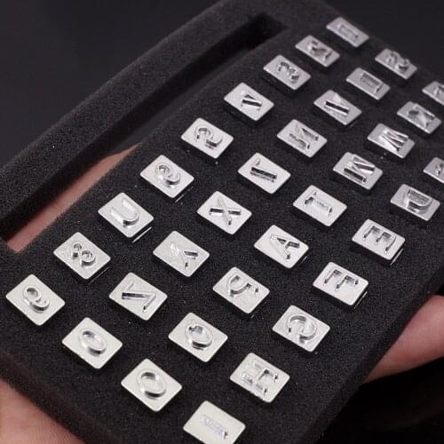 36pcs 1 To 10/A To Z English Letter Alphabet Numbers Stamping Punch Set Seal Handmade Metal Leather Carving Tool