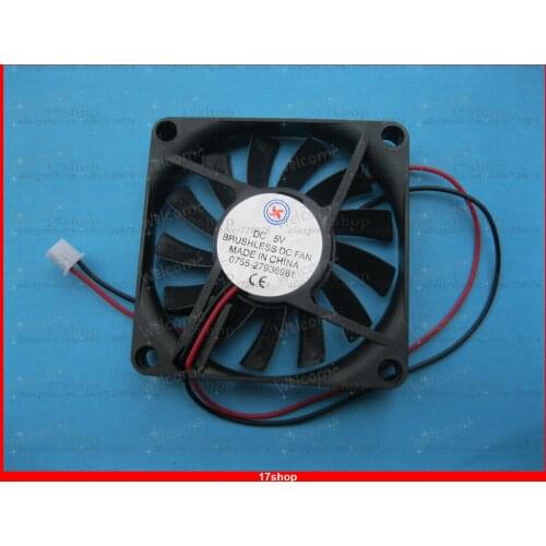 6 pcs Brushless DC Cooling Fan 5V 7010S 13 Blades 70x70x10mm 2pin