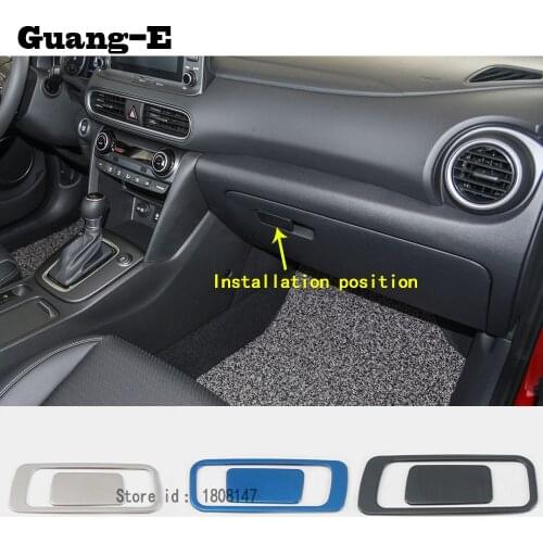 For Hyundai Kona Encino Kauai 2017 2018 2019 2020 2021 Car Inner Inside Co-Pilot Handle Bowl Box Front Trim Lamp Panel Frame