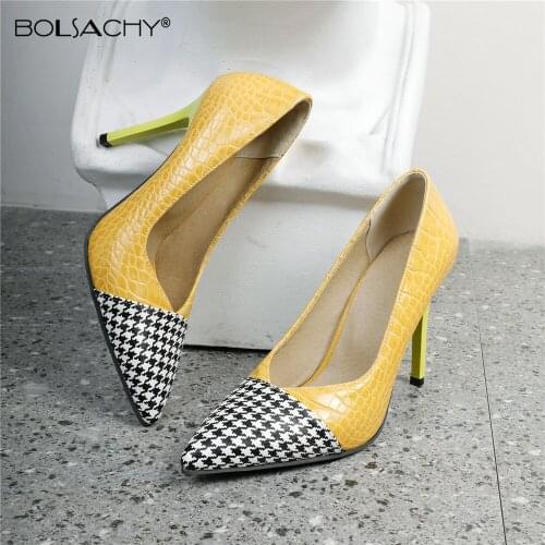 Hot Shoes Women Pumps Fashion Design High Heels High Quality Snake Pattern Styles PU leather Casual Shoes Ladies Party Shoes