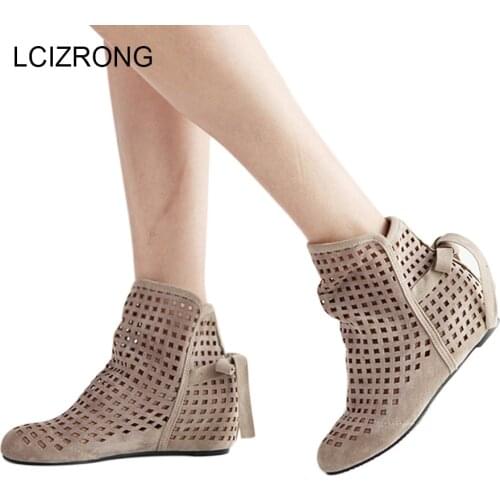 Женские ботильоны на танкетке LCIZRONG China At AliExpress