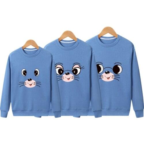 Family Matching Clothing Mother Daughter Clothes Family Look Father Son Sweater Sets Long Sleeve T-shirts Couple Clothes