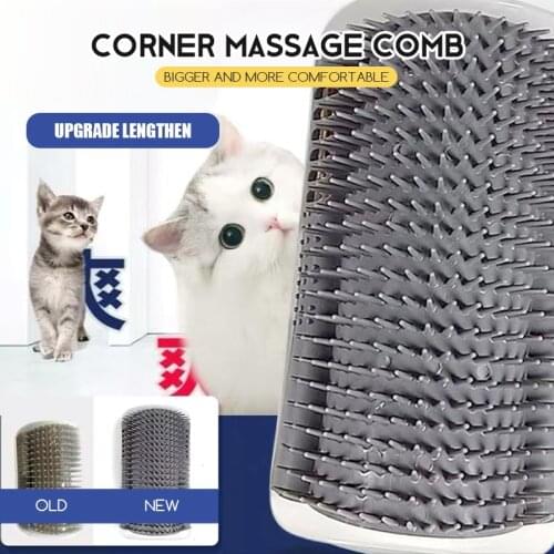 Pet corner massage comb large tickle tool catnip toy to remove floating hair to prevent hairball cat accessories pet supplies