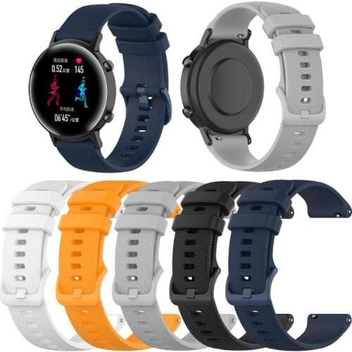 20mm Silicone Wristband Bracelet Strap for Huawei Honor Magic Watch 2 42mm