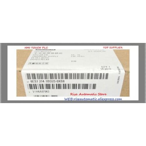 S7-200CN 6ES7214-1BD23-0XB8 CPU 224 Compact Unit 6ES72141BD230XB8 6ES7 214-1BD23-0XB8 14 DI /10 DO AC DC Rly Original