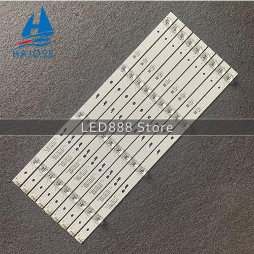 LED Backlight strip for Hitachi 49'' 49R80 DS-4C-LB490T-YM3 TCL49D04-ZC23AG-05 TCL_ODM_49D1800 4X9_3030