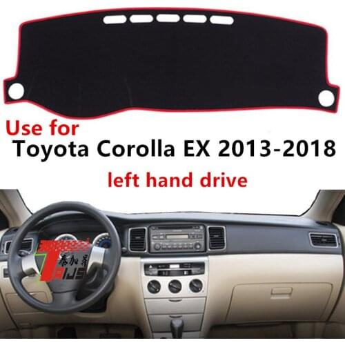 TAIJS Factory Casual non reflective Polyester Fibre Car Dashboard Cover For TOYOTA EX 2013-2019 Left hand drive