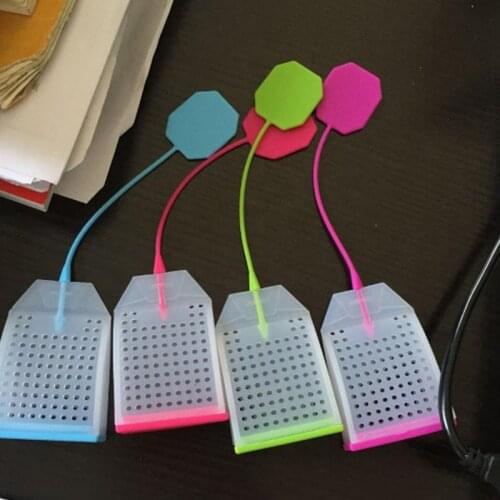 Unique Gloves Shape Tea Strainer FDA Silicone Tea Infuser Filter Teapot Teabags for Tea Coffee Brewing Drink-ware Random Color