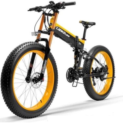 Off Road Electric Bike 1000W 48V 2 Wheels Electric Bicycles 26 Inch 100KM Big Wheels Folding Electric Scooter Bicycle For Adults