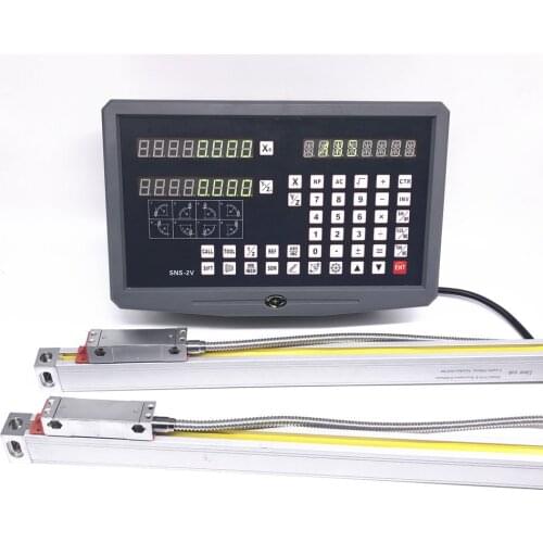 High Precision Linear Encoder Line Lathe & Milling 2 Axis DRO Digital Readout With 2 pcs Linear Glass Scales Russia Free Taxes