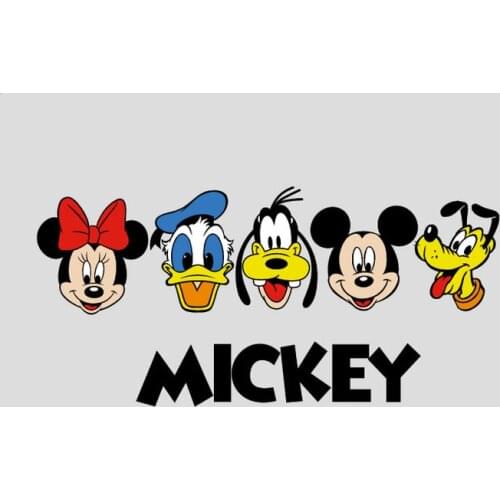 Customize Mickey Donald Cartoon Patch Cloth Paste Accessories Patches for Clothing Iron on Transfe Accept Product Customization