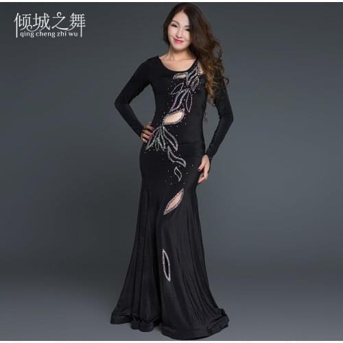 Professional Performance Dancewear dress Women Brand High Grade Bellydance Costumes robe YC025