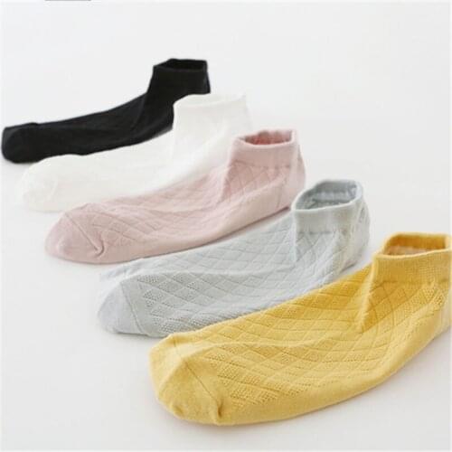 10 Pairs / Bag New Products Cotton Thin Section Mesh Ladies Socks Solid Color Socks Women Candy Color Women Socks Socks