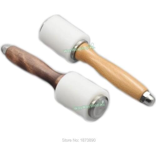 2.15CM Wooden Material Hammer Leather Craft Tools Use fort Strengthen PE Cut Stamping