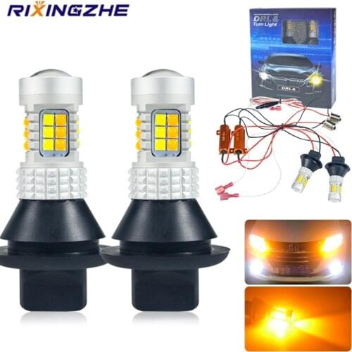 2PCS 12V Canbus DRL LED T25 3156 BA15S P21W BAU15S PY21W 7440 W21W 3030CHIPS 30SMD DRL Running Lights&Turn Signal Light Dual Mod