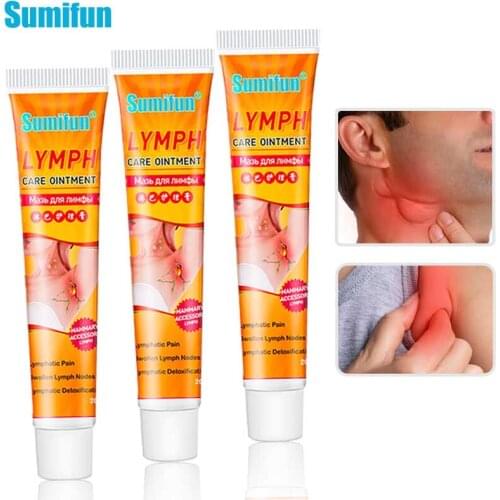 3pcs Sumifun Lymphatic Cream Lymph Ointment Neck Detox Anti-Swelling Cream Armpit Lymph Nodes Medical Plaster Health Care 20g
