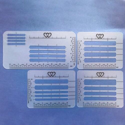 4Pcs Envelope Templates Thank You Card Envelope Accessories Portable Handwriting Practice Addressing Craft Guide Stencil