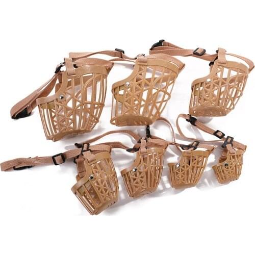 Anti Barking Dog Muzzle For Small Large Dogs Adjustable Pet Mouth Cover For Dogs Plastic Dog Accessories Pet Supplies