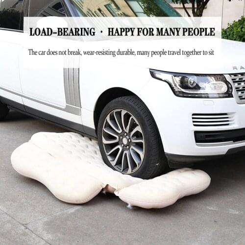 Wave Pattern Car Inflatable Bed Flocking With Travel Mattress Car Inflatable Bed To Keep You Comfortable All The Way