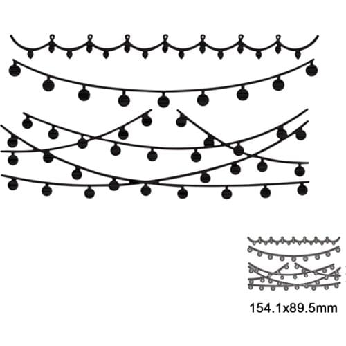 Decorative lantern lines Metal Cutting Dies For Scrapbooking Photo Album Card Paper Embossing Craft DIY Die Cut 2021 New