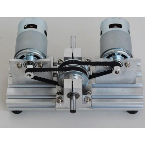 Dual-motor drive, forward and reverse rotation, DIY lathe spindle, high torque, high speed, grinding, cutting