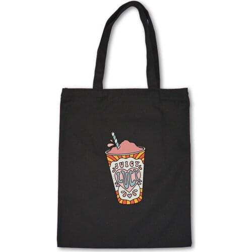 Women Canvas Bags Shopping Eco Reusable Foldable Shoulder Bag Tote Bag Casual Bags School Travel Fresh Ovely Food Shopping