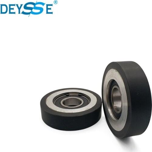 China Manufacturer Black Nylon Surface Stainless Steel Bearing 6204 Escalators Wheels