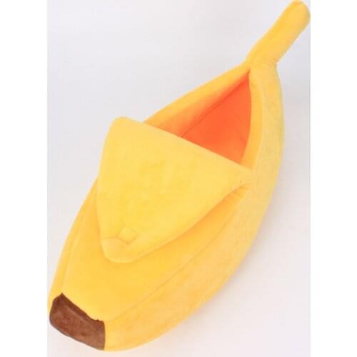 Winter Autumn Banana Shape Pet Bed Kennel Washable Warm Sofa Cushion Sleeping Dog Mats Cat Lounger Pet Supplies