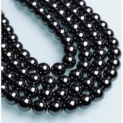 Natural Stone Hematite Beads Round Loose Beads 3mm 4mm 5mm 6mm 8mm 10mm 12mm DIY Necklace Bracelet Jewelry Making Accessories