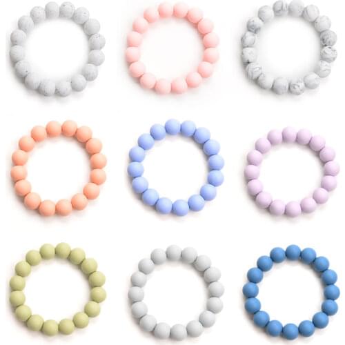 Hot Fashion Silicone Teething Bracelet For Women Charm Bracelet Jewelry Baby Teether BPA Free Safety Silicone Jewelry