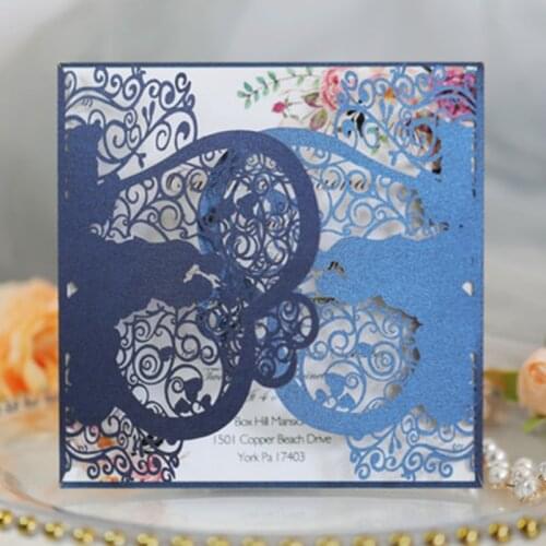 Fashion Wedding Invitations Card With Envelope Label Stickers Bridal Engagement Anniversarie Party Shower Invite Gifts For Guest