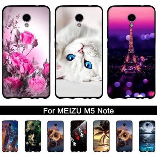 Soft TPU Case For Meizu M5 Note Silicone Back Phone Case Cover For MEIZU M 5 Note Printing Painted Shells For Meizu m5 note Bags