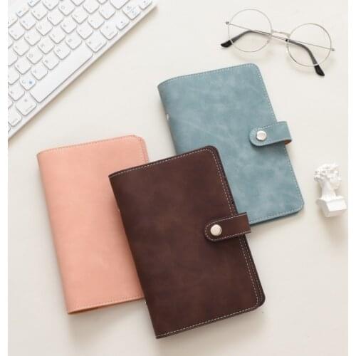 Sofr Pu Leather-proof A5 A6 Notebook Diary Schedule Schedule Diary Journal Binder Cute School Supplies Macaron Notebook Notebook