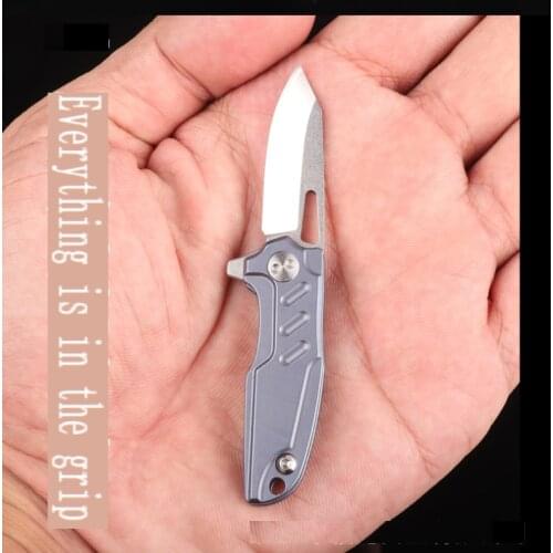 Newest mini folding knife D2/Damascus blade pocket outdoor camping Tactical Survival keychain Utility gifts EDC knives tools