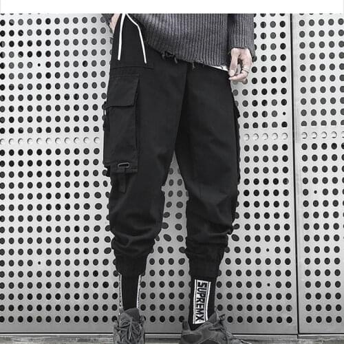 New Mens Sweatpants Loose National Fashionable Foot Binding Comfortable Casual Fashion Overalls Men‘s Male Trousers Streetwears