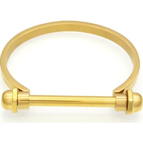 New Design Nut Nail Bracelet Armband Gold Bracelet For Women Screw Cuff Bracelets & Bangles Manchette Men Jewelry Pulseiras